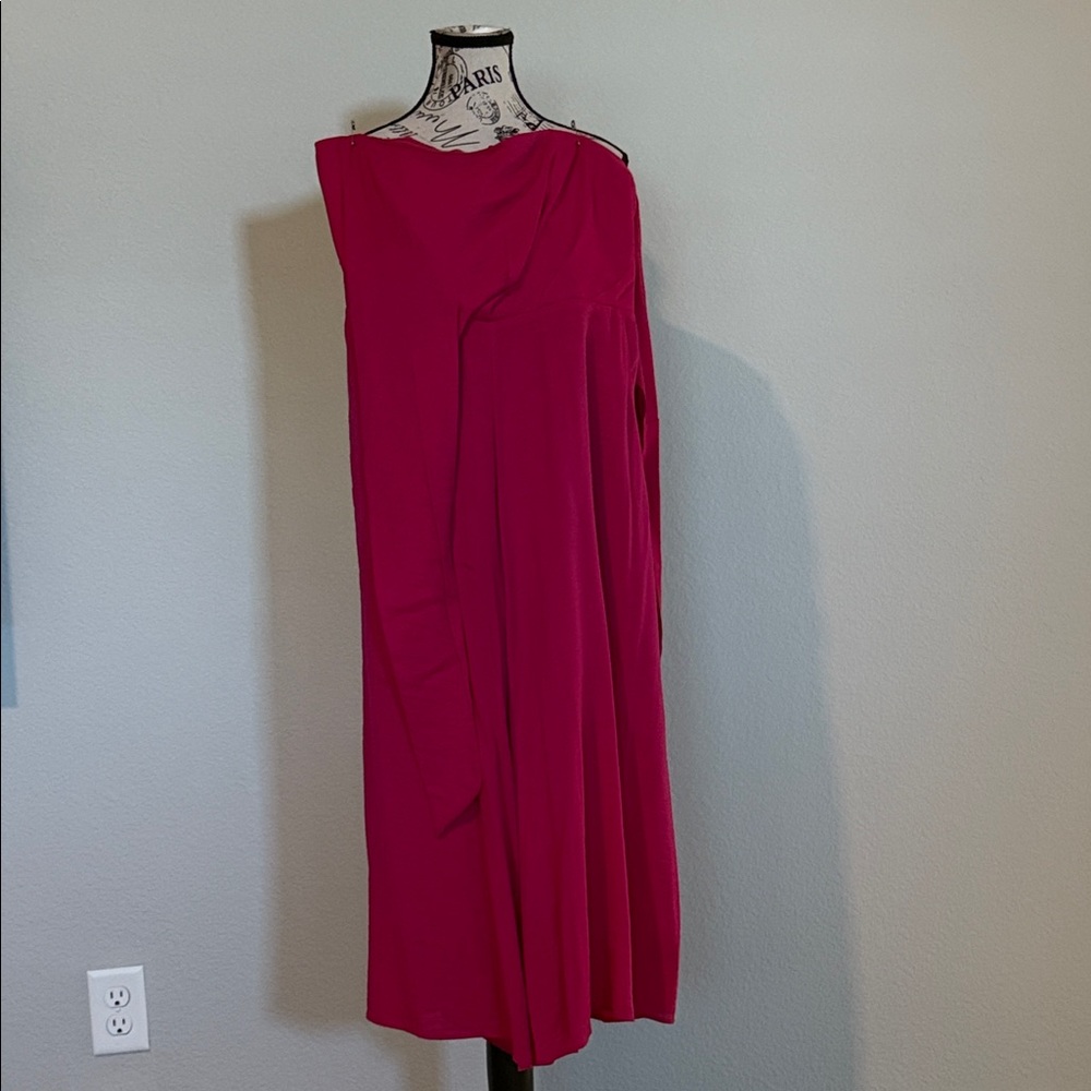 Maeve Asymmetrical Red Dress